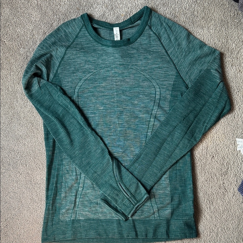 lululemon athletica Teal Long Sleeve Tee